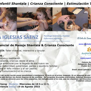 Taller Masaje Infantil, Crianza & Estimulacion Temprana